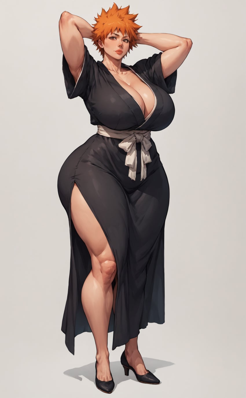 Female Ichigo (Bleach) Rule 34 Image
