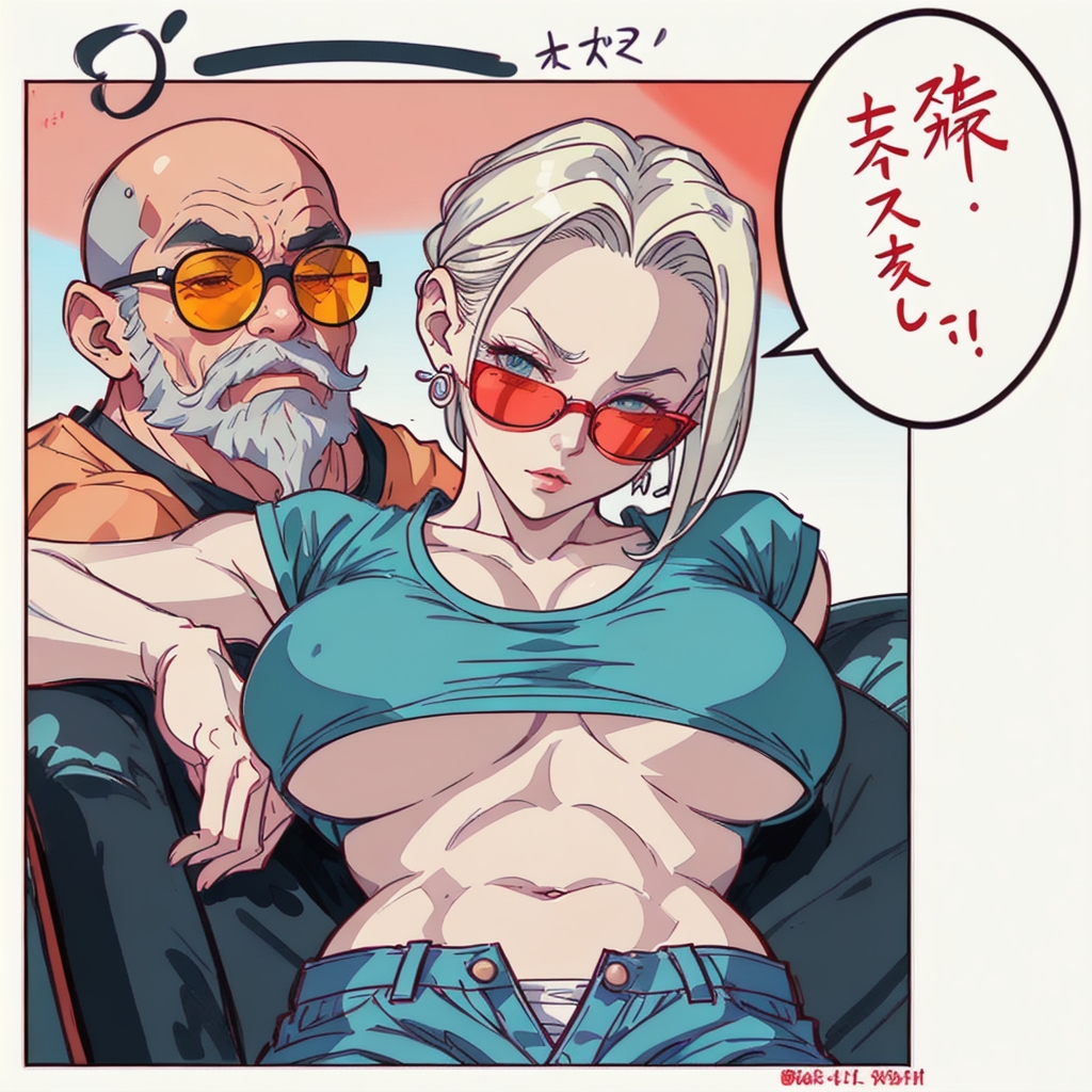 Android 18 (Dragon Ball) Rule 34 Image