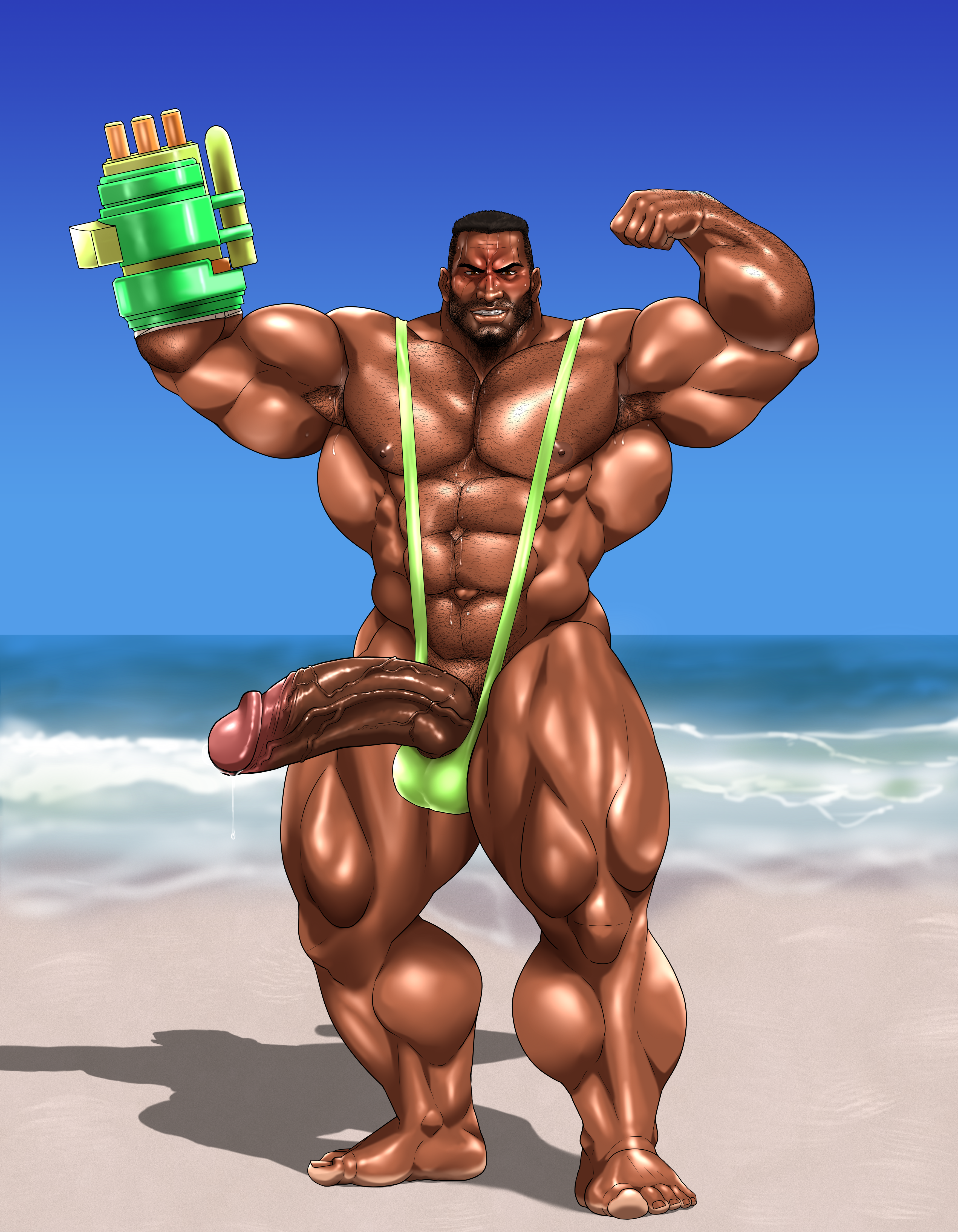 Barret Wallace (Final Fantasy) Rule 34 Image