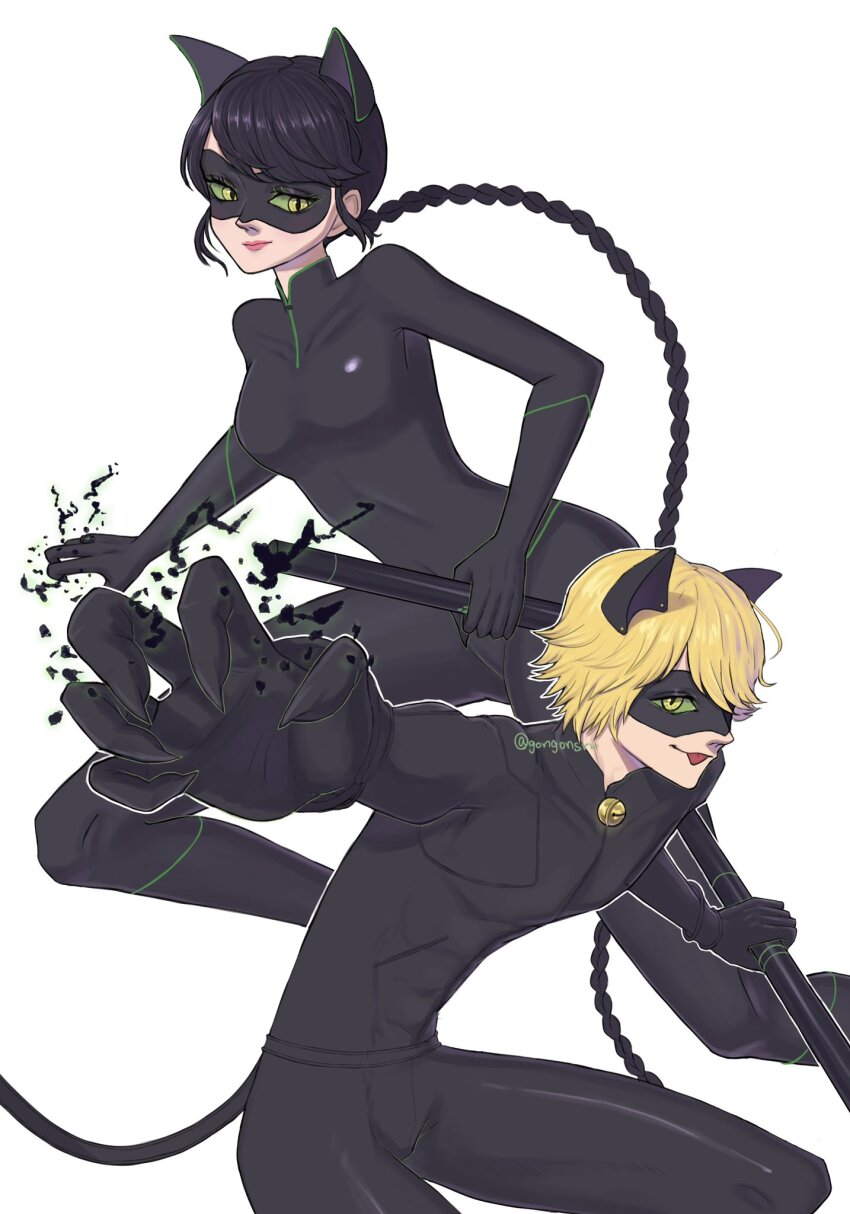 Adrien Agreste (Lady Noir) Rule 34 Image