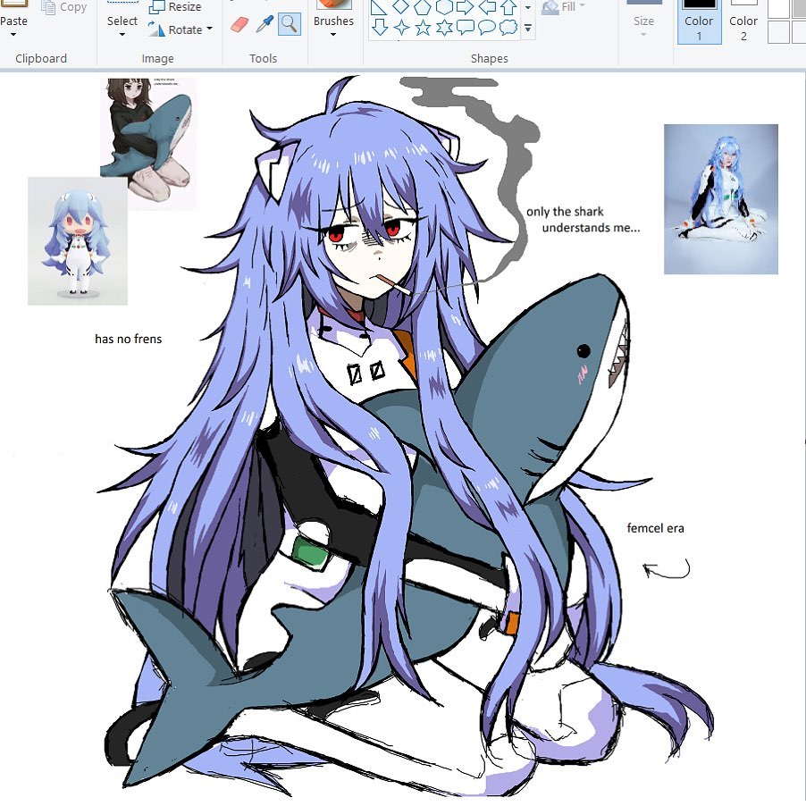 Ayanami Rei (Neon Genesis Evangelion) Rule 34 Image