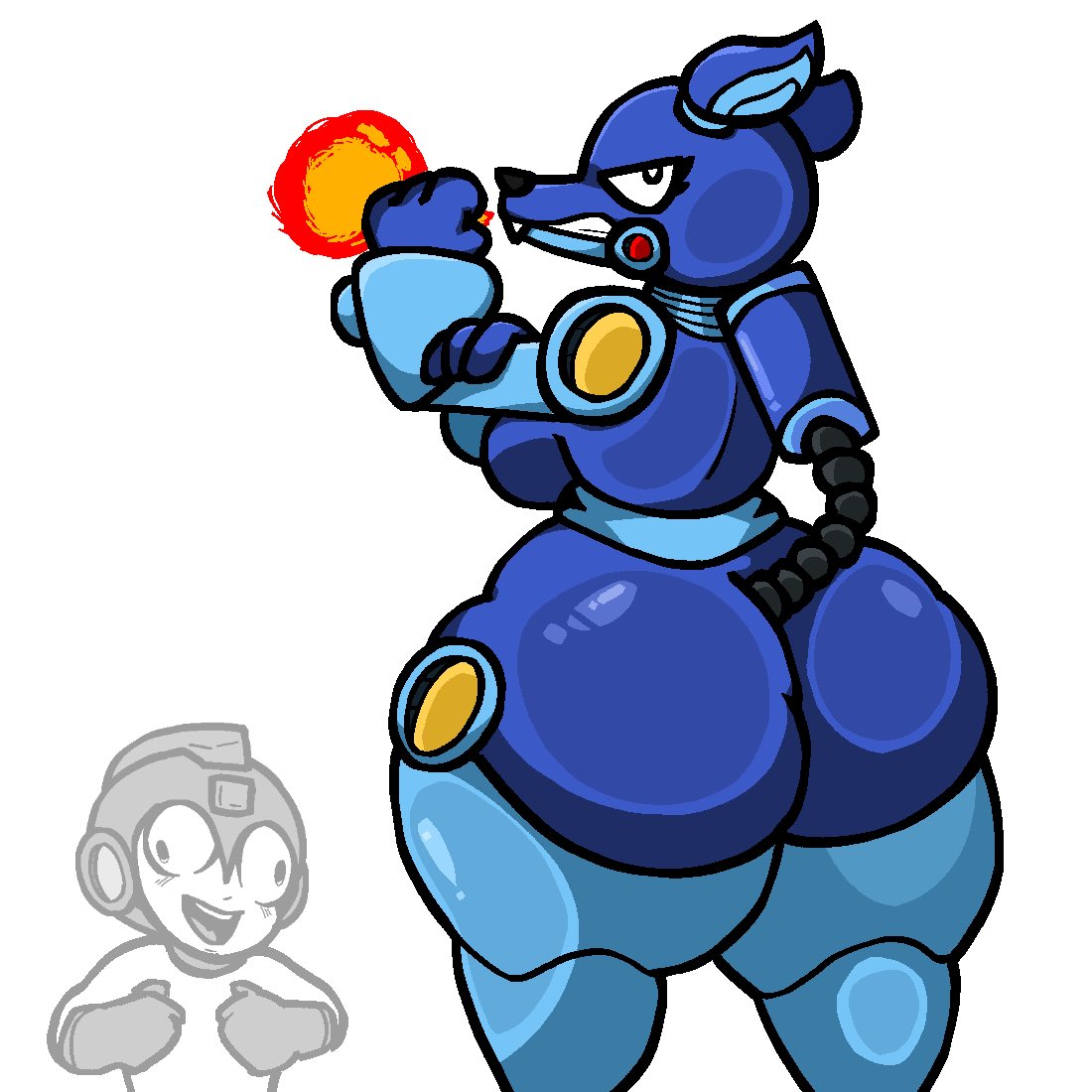 Hot Dog (Mega Man) Rule 34 Image