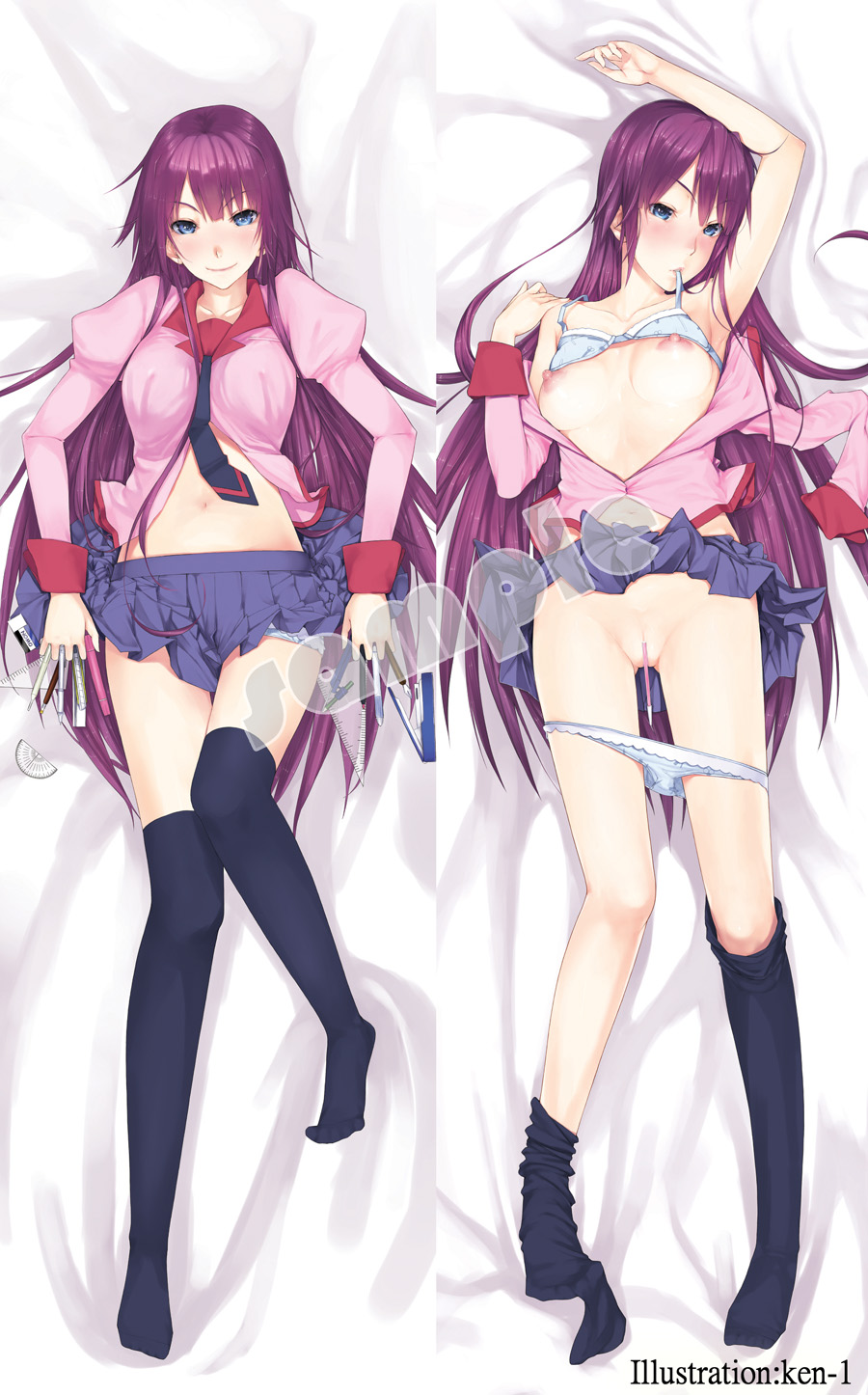 Senjougahara Hitagi (Bakemonogatari) Rule 34 Image