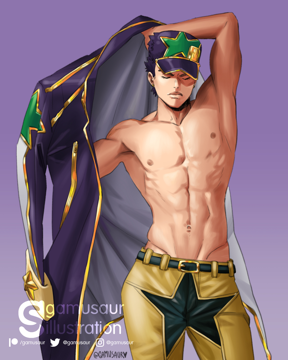 Jotaro Kujo (Jojo'S Bizarre Adventure) Rule 34 Image