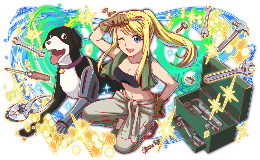 Winry Rockbell (Crash Fever) Rule 34 Image