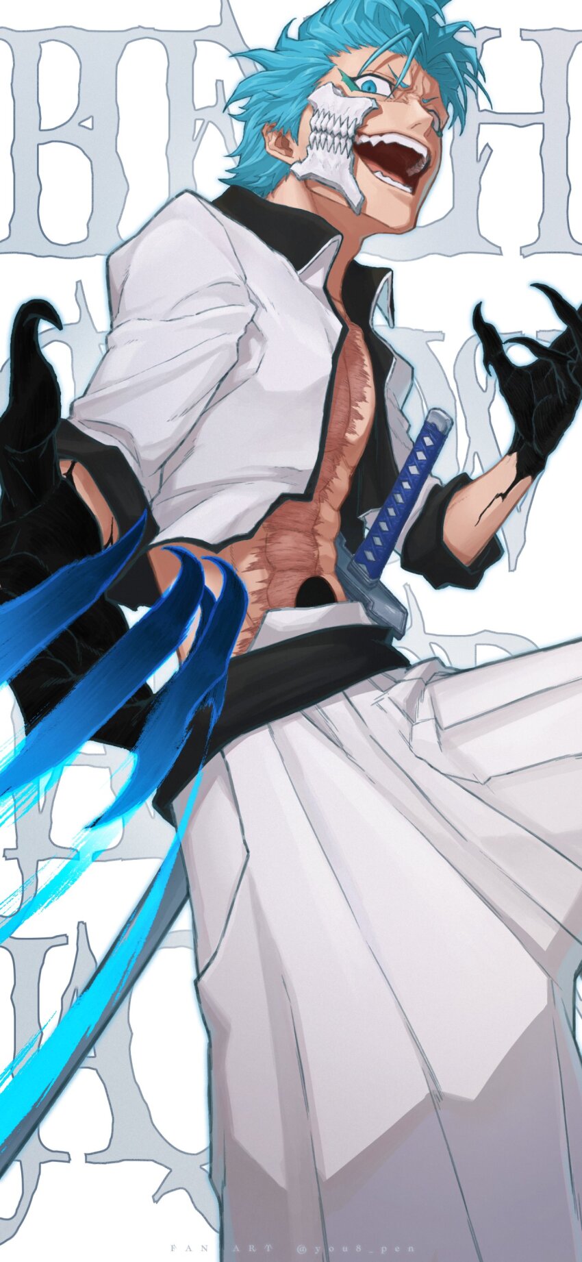 Grimmjow Jaegerjaquez (Bleach) Rule 34 Image
