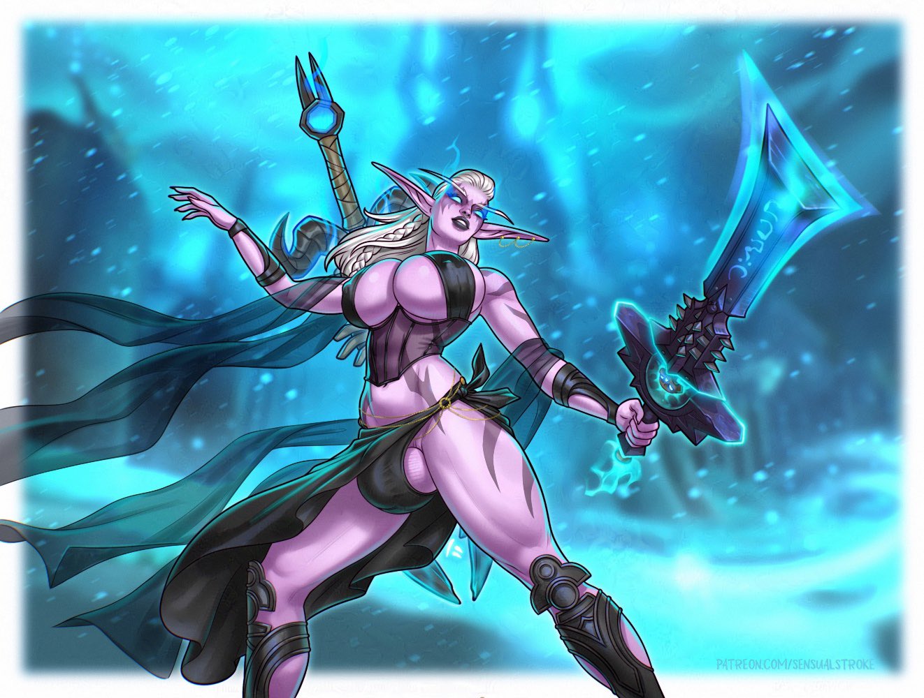Night Elf (Warcraft) Rule 34 Image