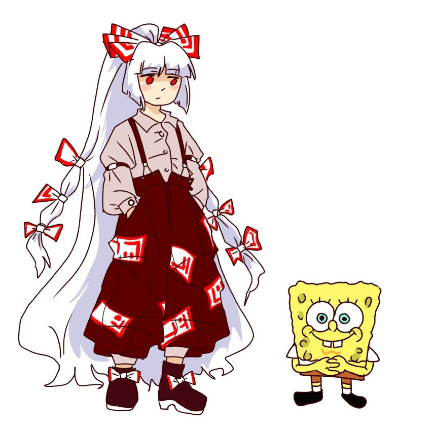 Fujiwara No Mokou (Spongebob Squarepants) Rule 34 Image