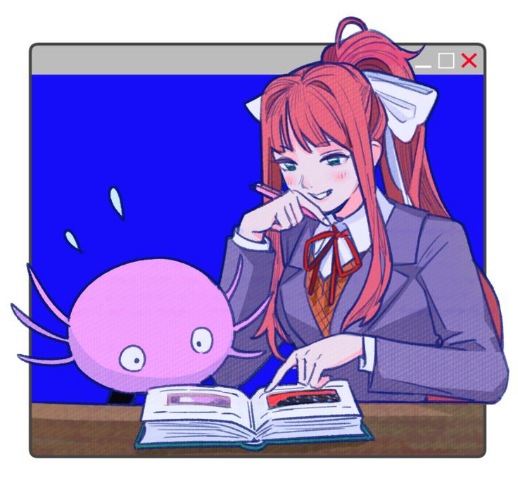 Monika (Doki Doki Literature Club) Rule 34 Image