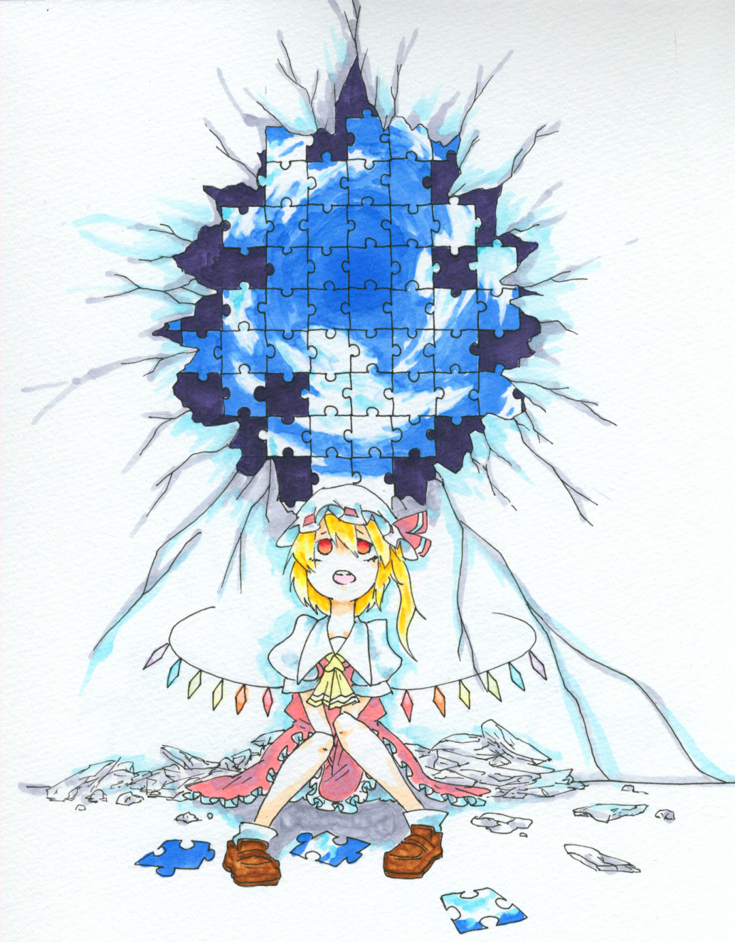 Flandre Scarlet (Touhou) Rule 34 Image