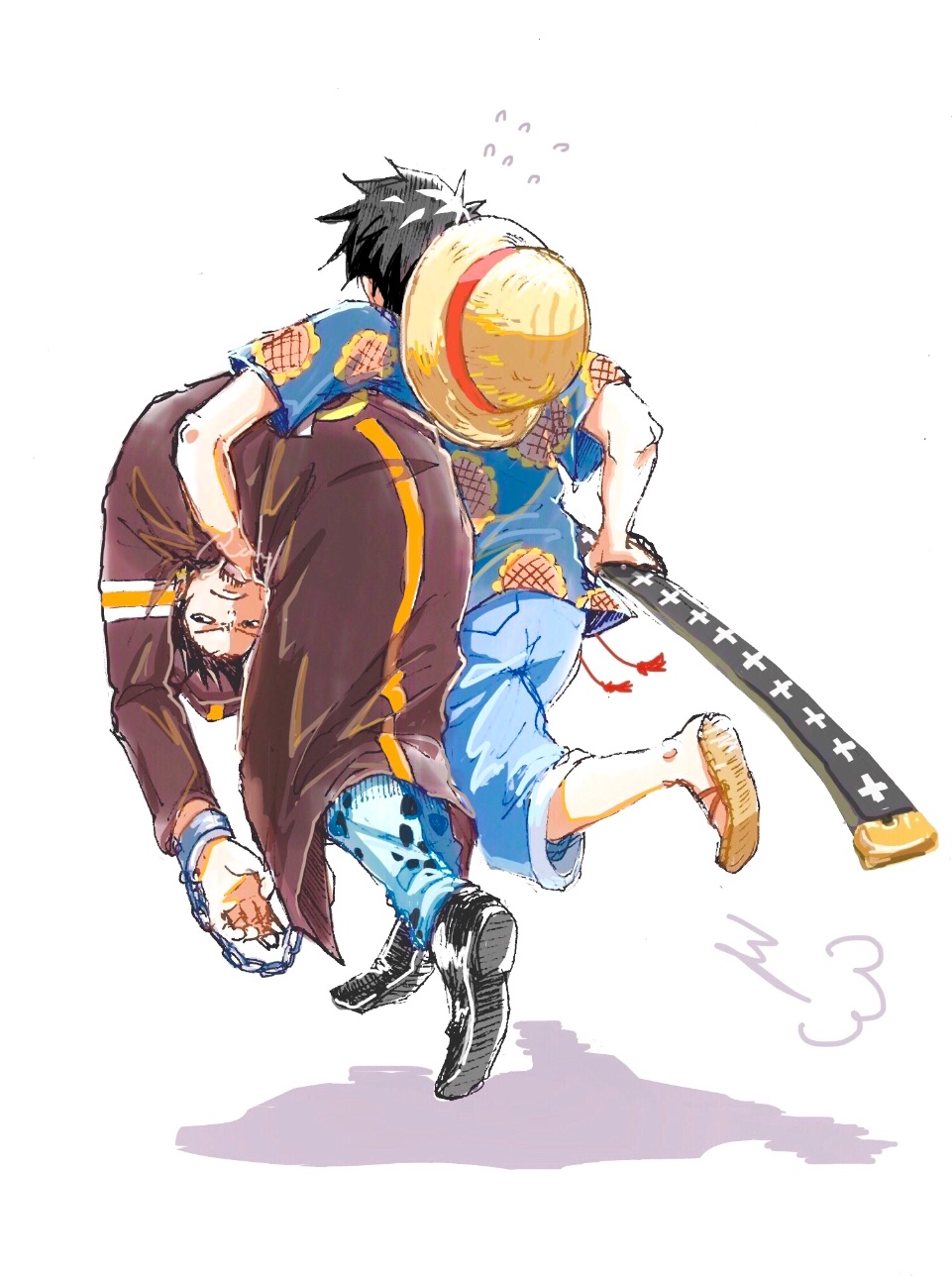 Trafalgar Law (Monkey D. Luffy) Rule 34 Image