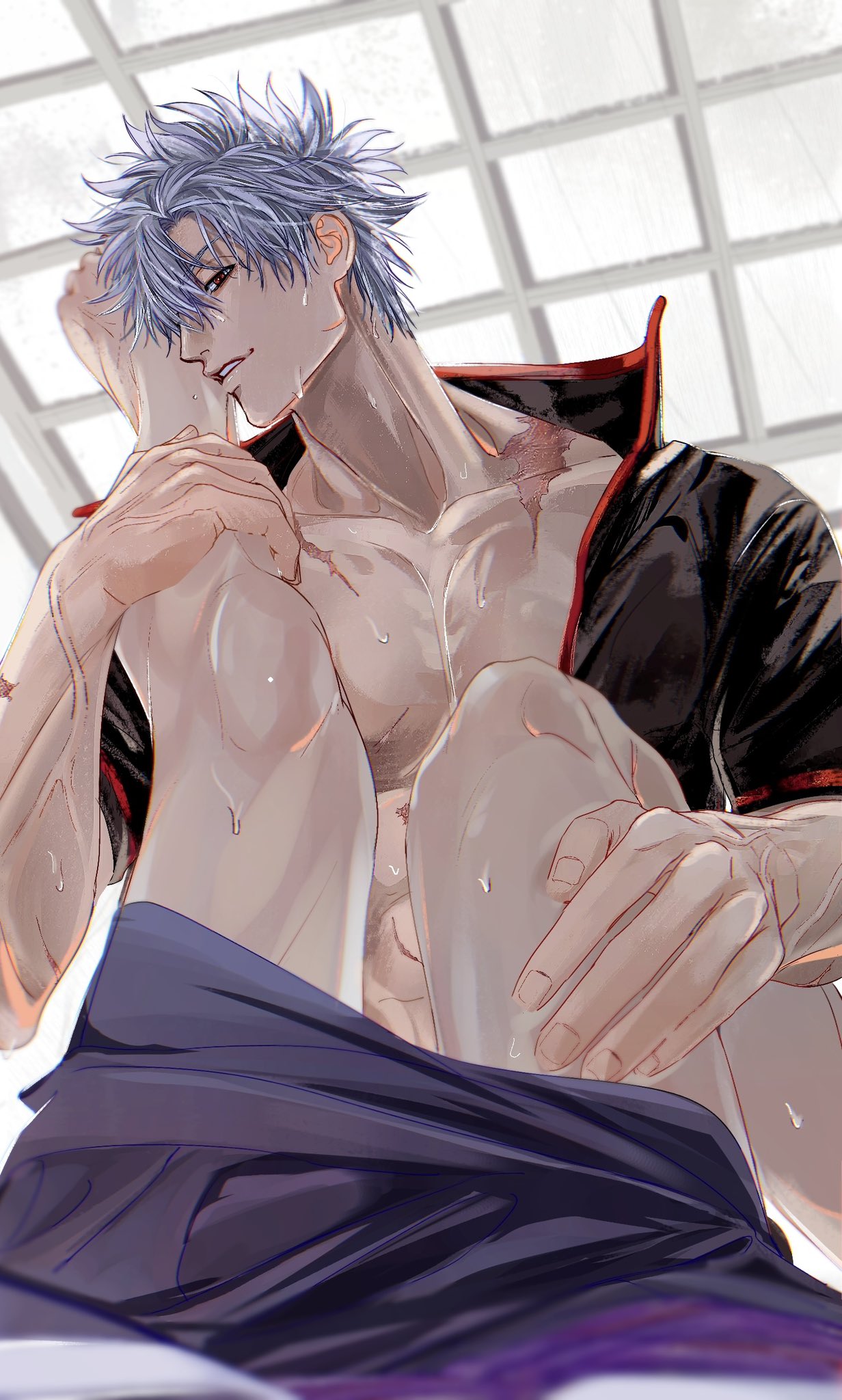 Gintoki Sakata (Gintama) Rule 34 Image