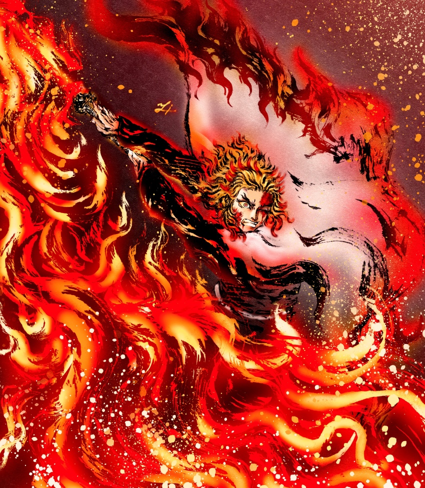 Rengoku Kyoujurou (Kimetsu No Yaiba) Rule 34 Image