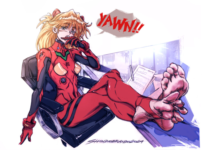 Souryuu Asuka Langley (Neon Genesis Evangelion) Rule 34 Image