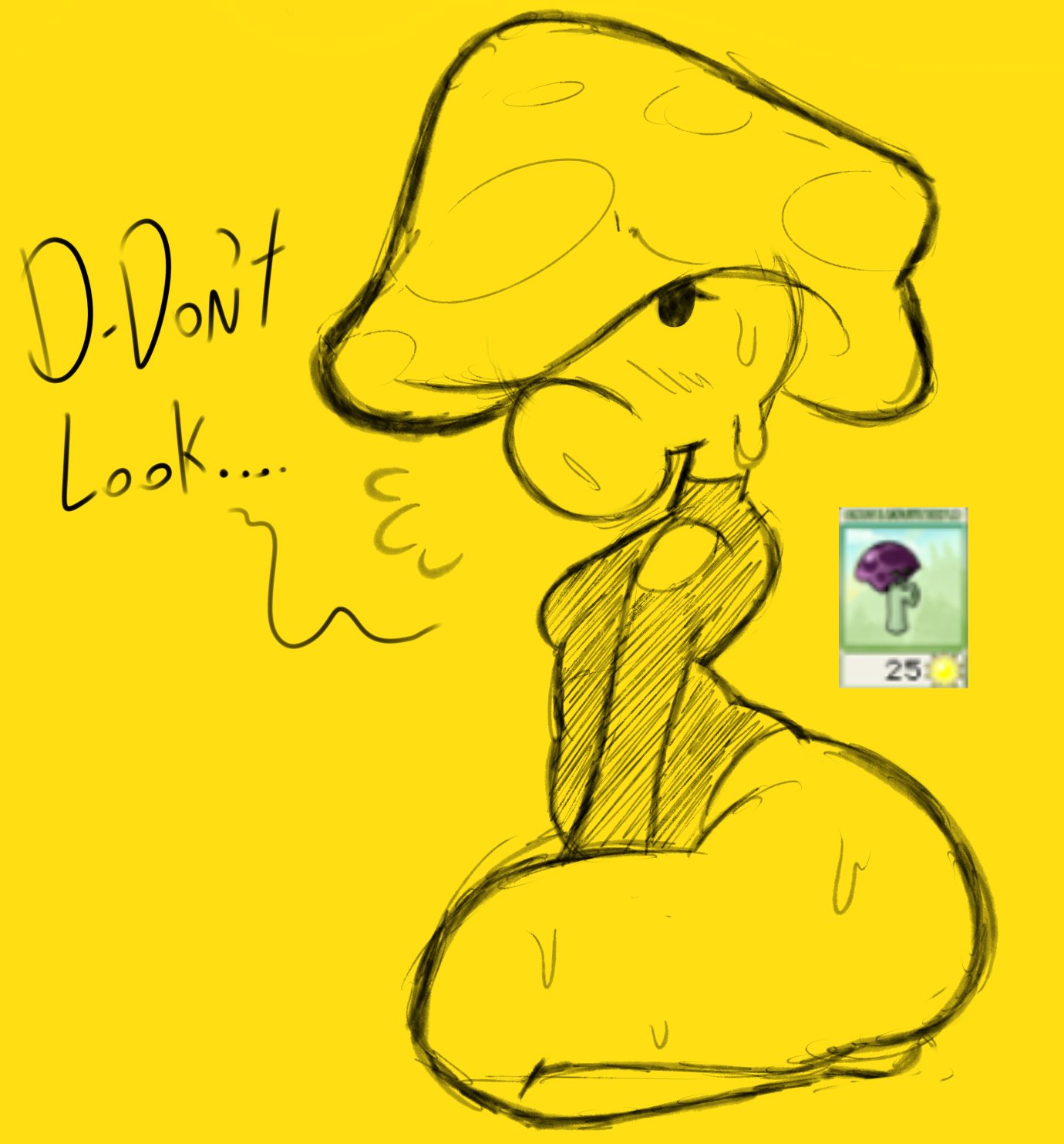 Scaredy-Shroom (Pvz) Rule 34 Image
