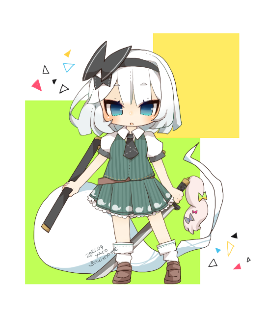 Konpaku Youmu (Touhou) Rule 34 Image