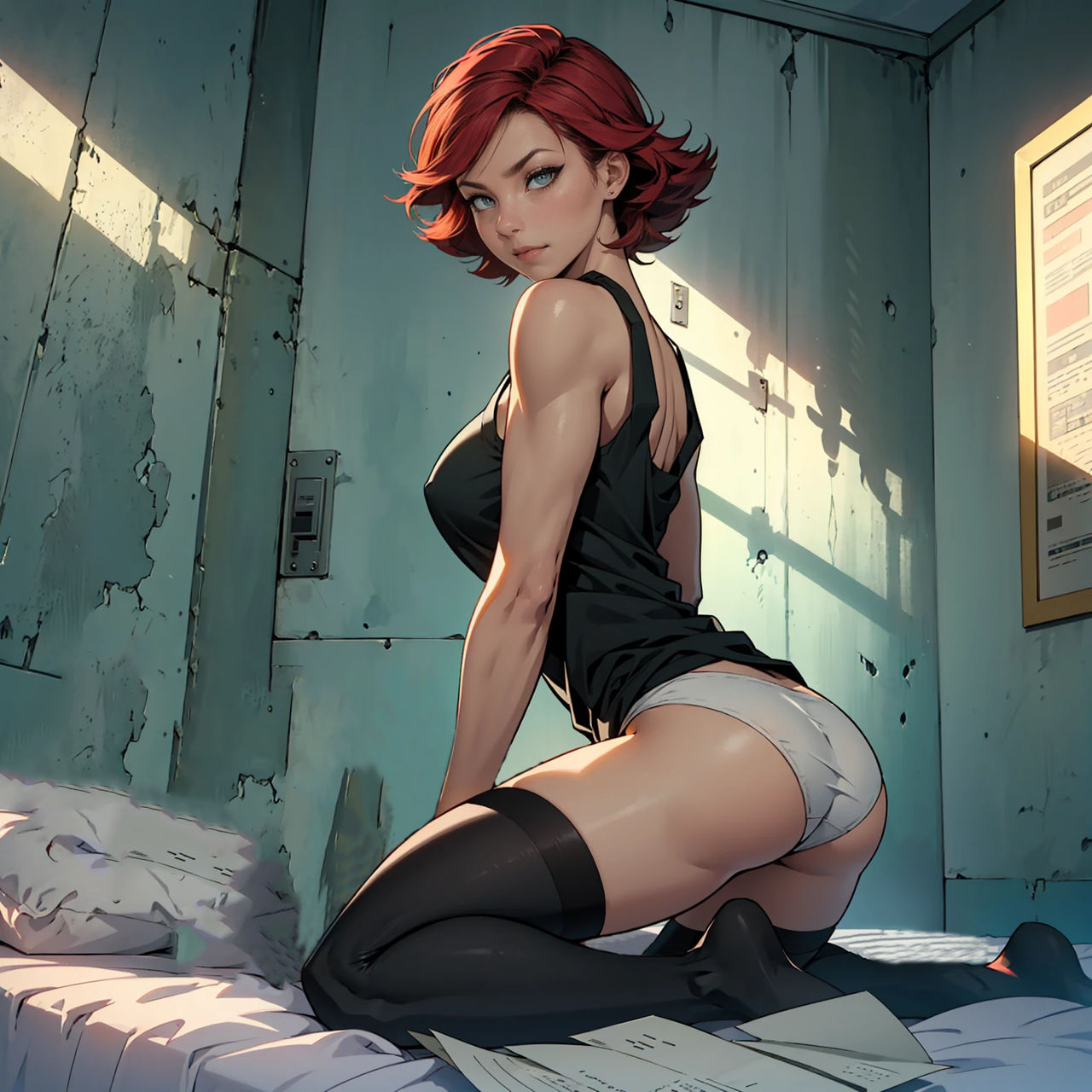 Meryl Silverburgh (Metal Gear) Rule 34 Image