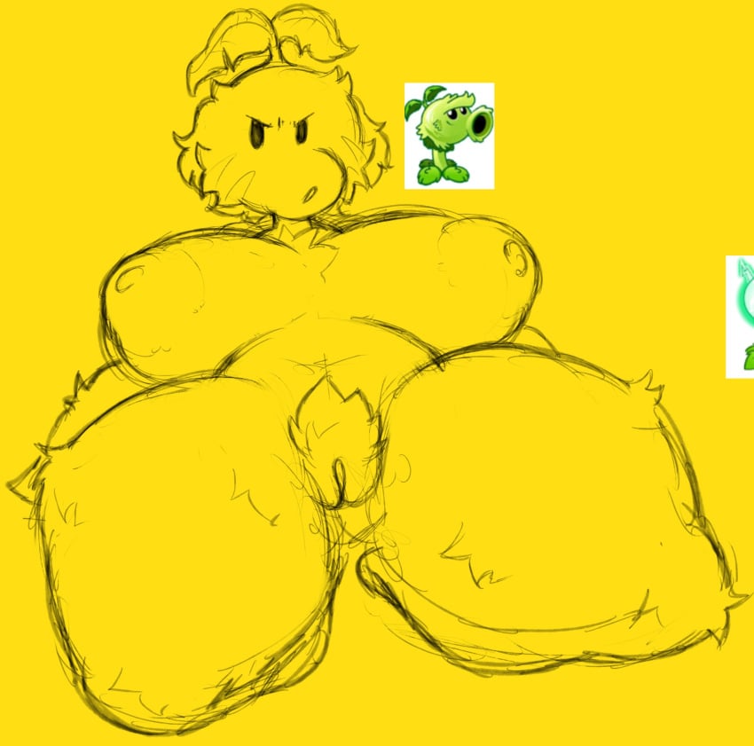 Primal Peashooter (Pvz) Rule 34 Image