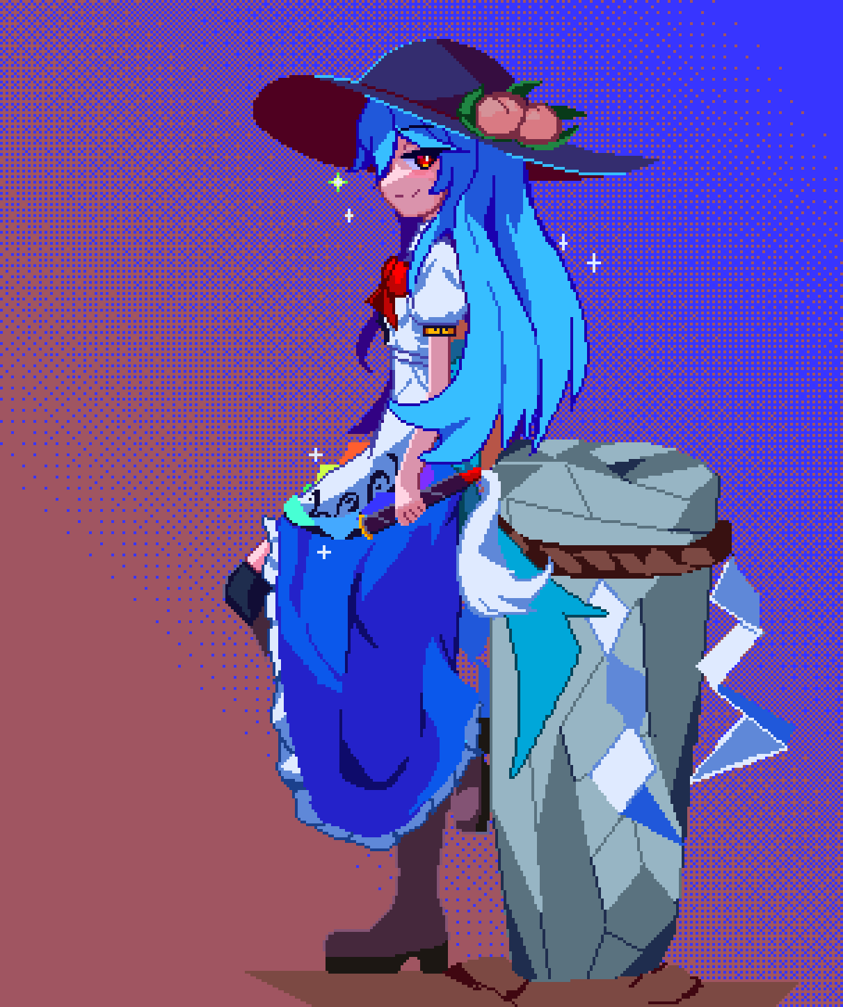 Hinanawi Tenshi (Touhou) Rule 34 Image