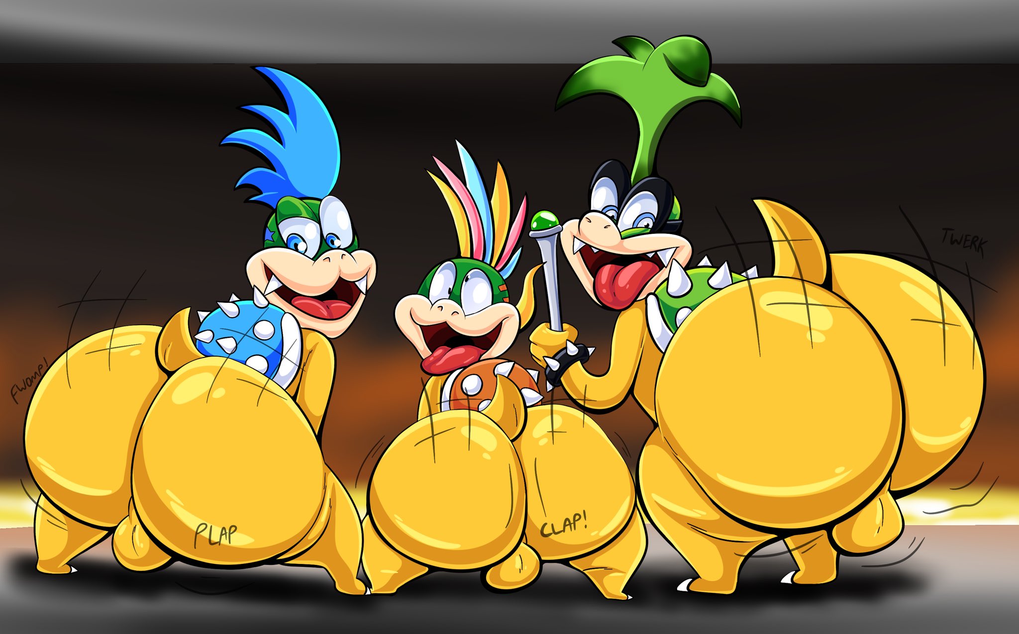 Iggy Koopa (Mario (Series)) Rule 34 Image