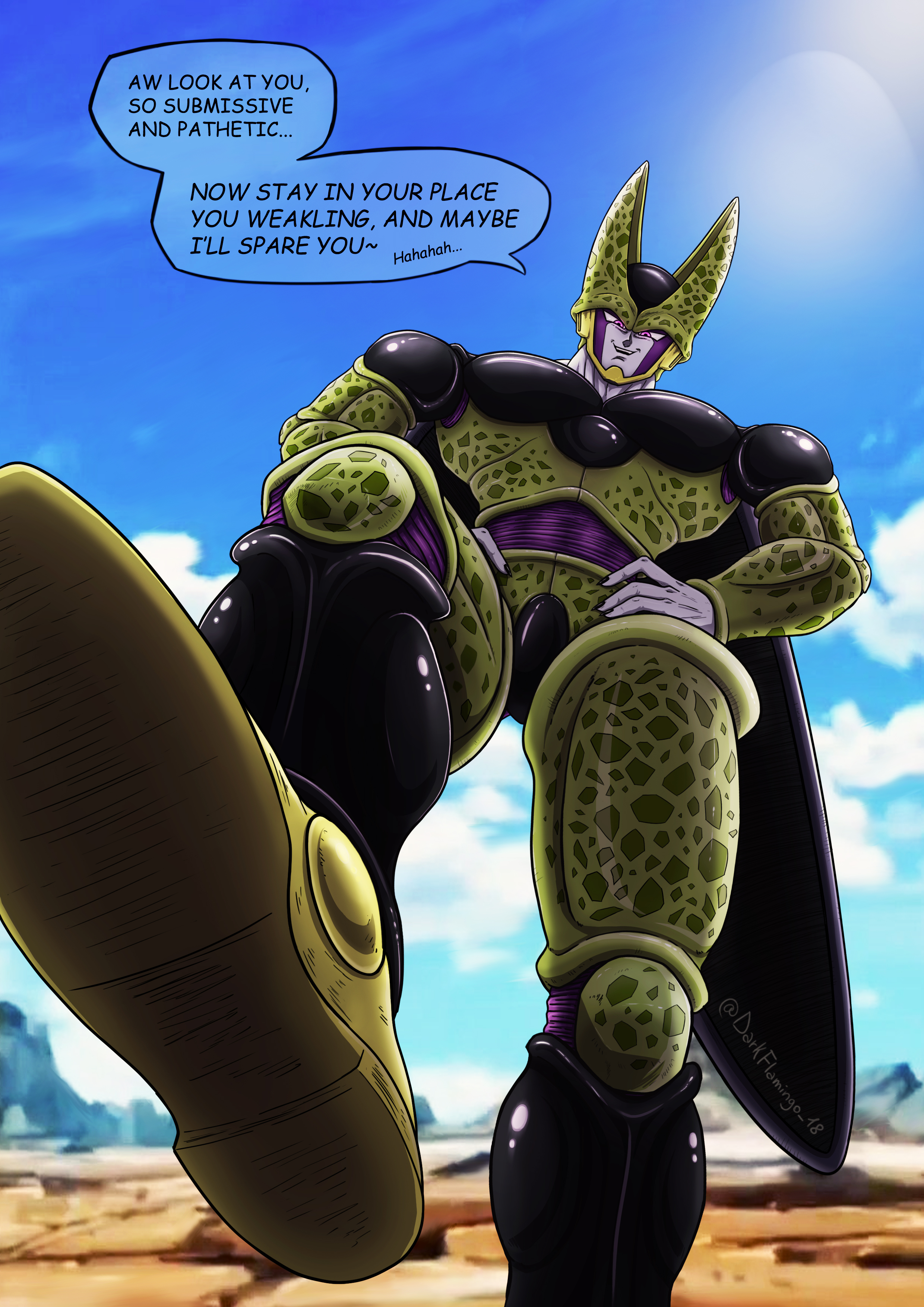 Cell (Dragon Ball) Rule 34 Image