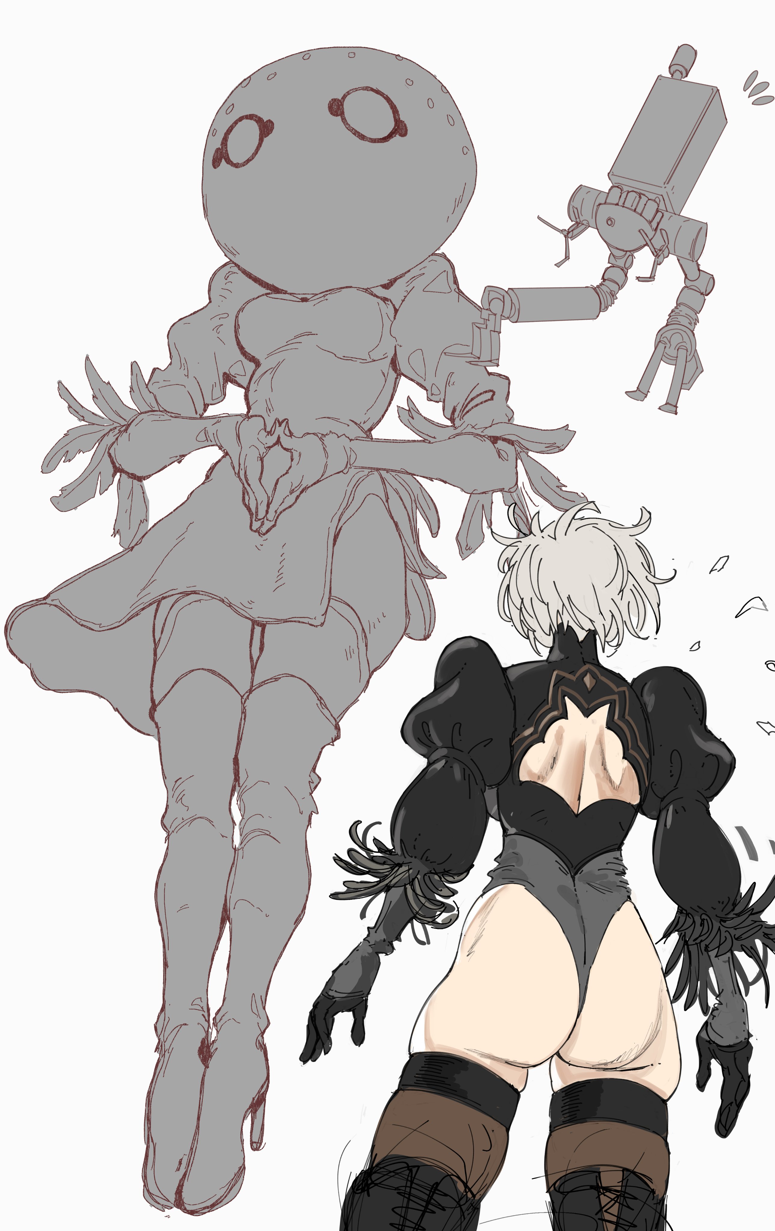 Yorha 2b (Nier: Automata) Rule 34 Image