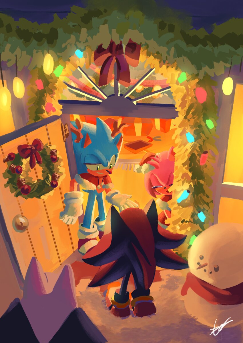 Amy Rose (Christmas) Rule 34 Image