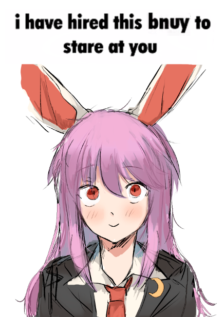 Reisen Udongein Inaba (Bnuuy (Meme)) Rule 34 Image