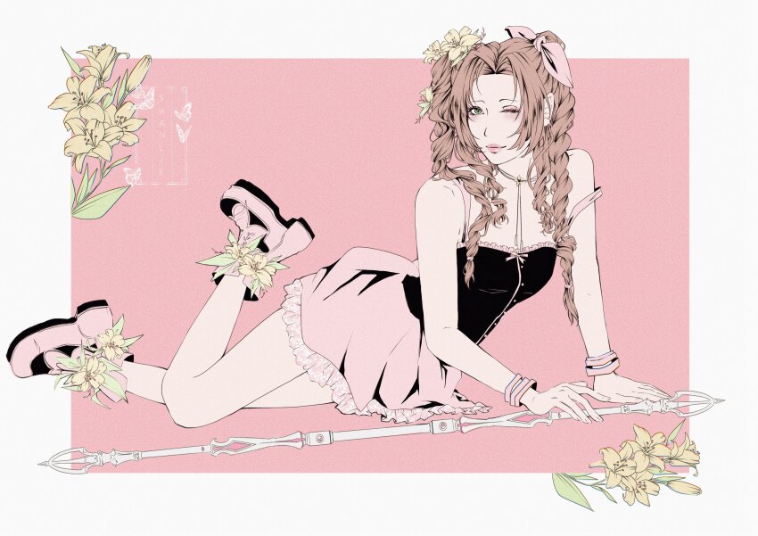 Aerith Gainsborough (Final Fantasy) Rule 34 Image