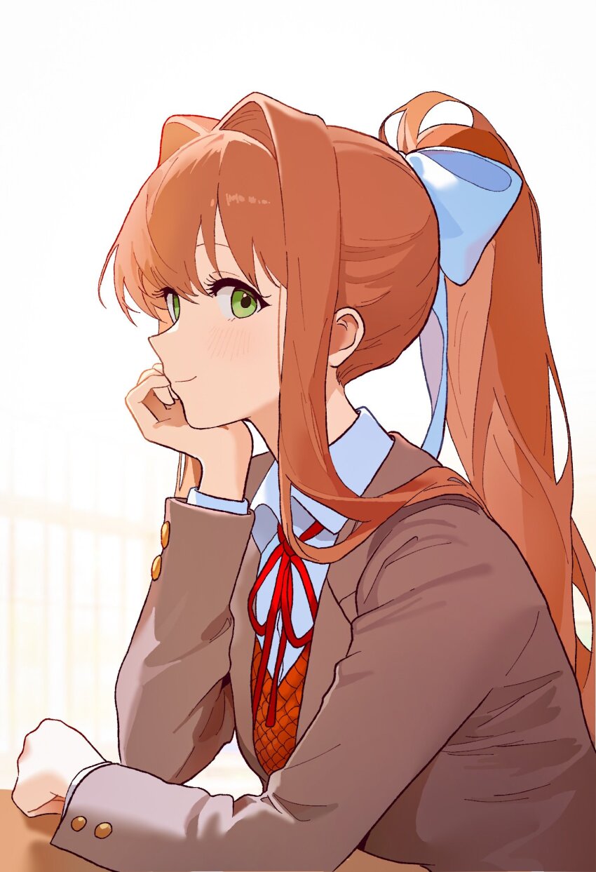 Monika (Doki Doki Literature Club) Rule 34 Image