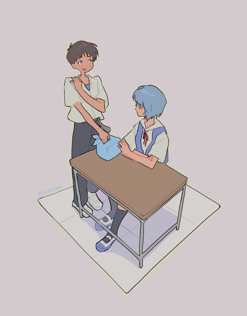 Ayanami Rei (Neon Genesis Evangelion) Rule 34 Image