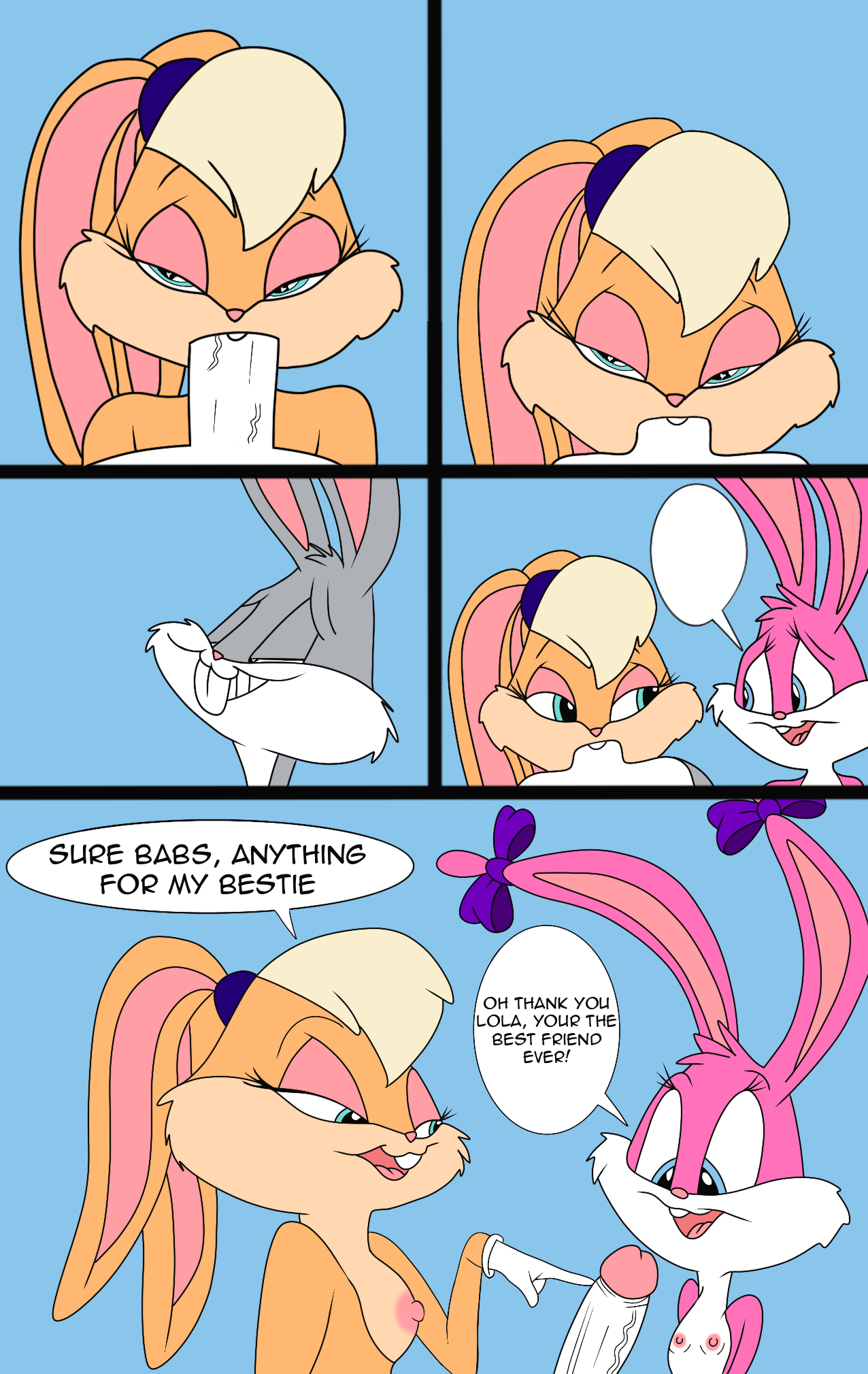 Babs Bunny (Looney Tunes) Rule 34 Image