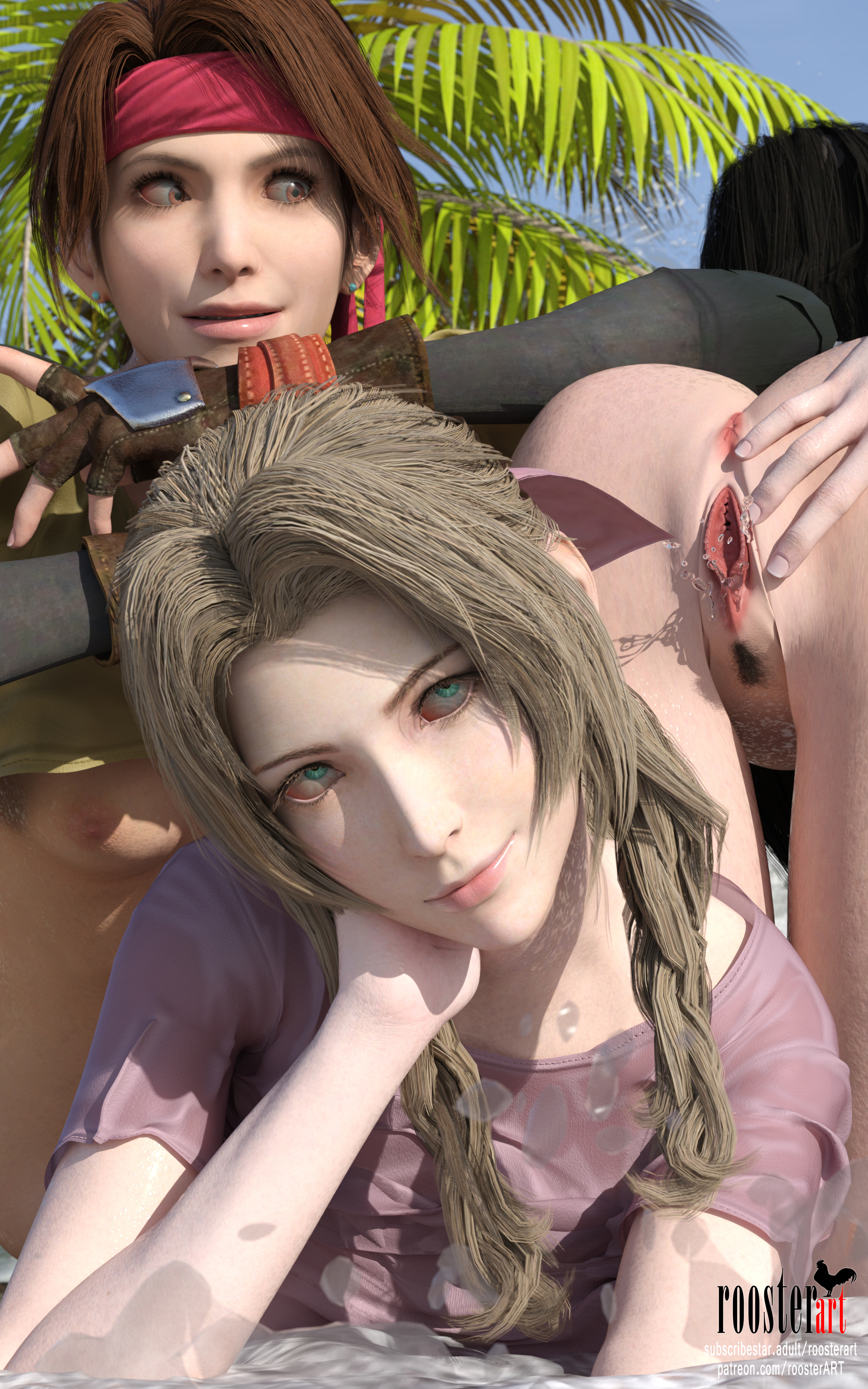 Aerith Gainsborough (Final Fantasy) Rule 34 Image