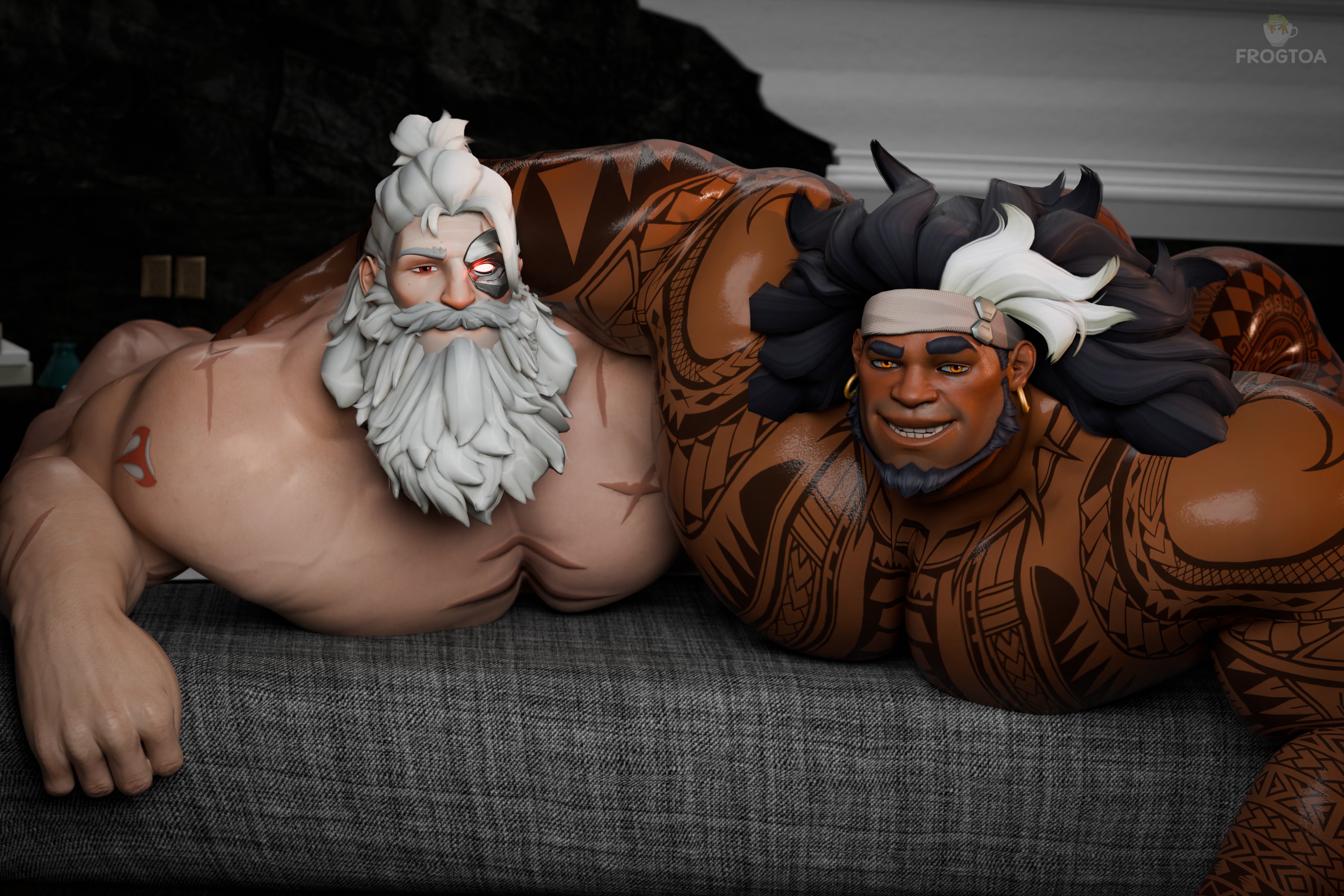 Mauga (Overwatch) Rule 34 Image