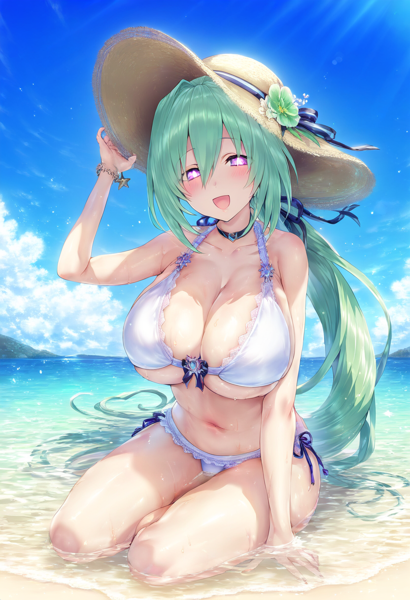 Green Heart (Neptunia (Series)) Rule 34 Image