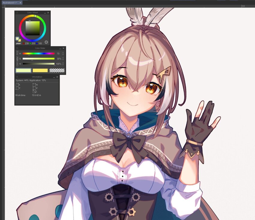 Nanashi Mumei (Clip Studio Paint) Rule 34 Image