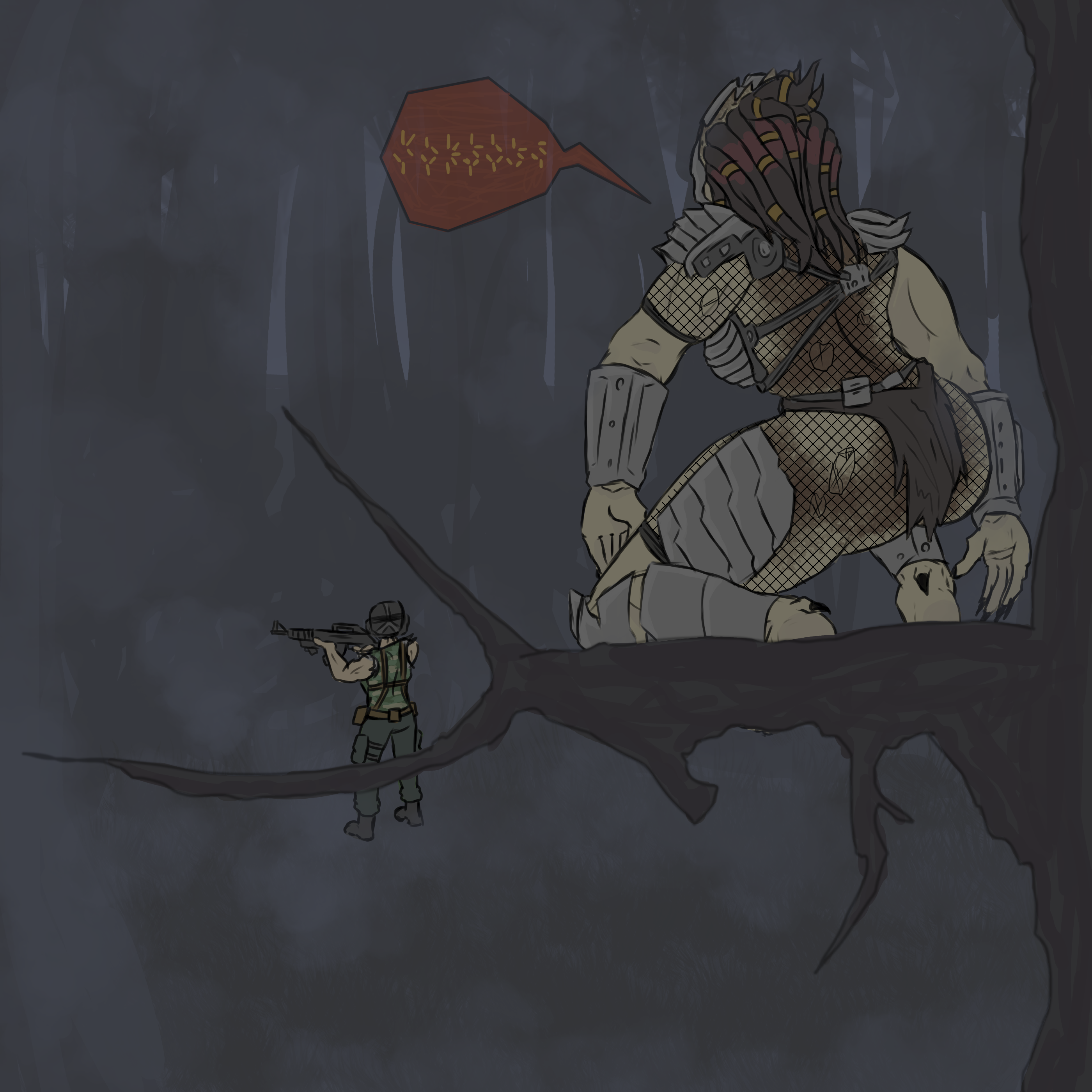 Female Yautja (Predator (Franchise)) Rule 34 Image