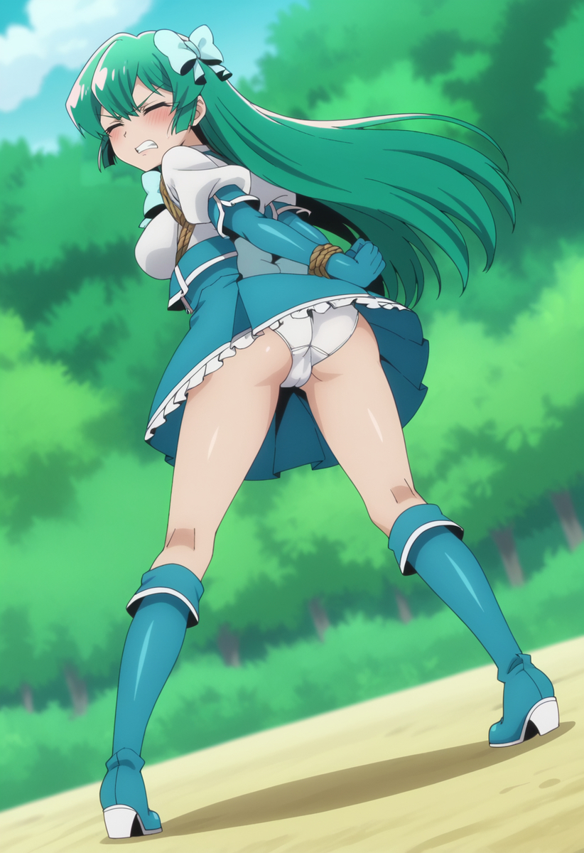 Magia Azul (Mahou Shoujo Ni Akogarete) Rule 34 Image