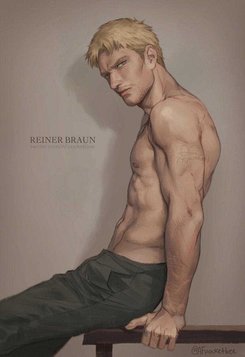 Reiner Braun (Shingeki No Kyojin) Rule 34 Image