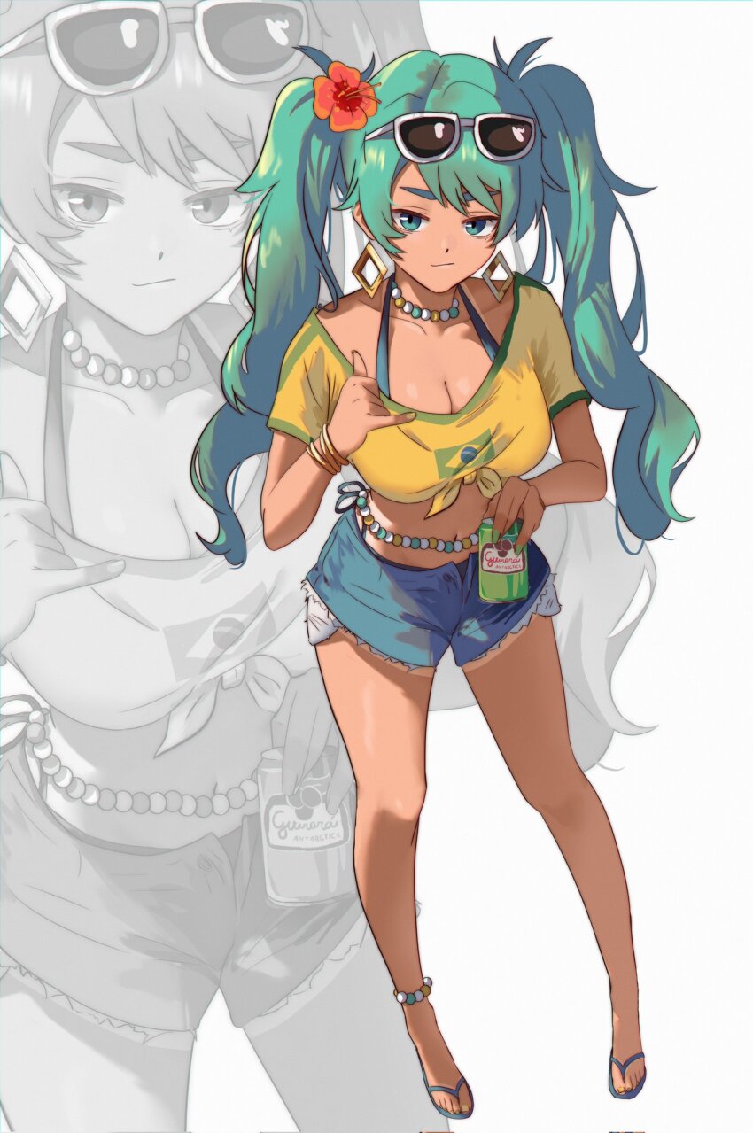 Brazilian Miku (Guarana Antarctica) Rule 34 Image