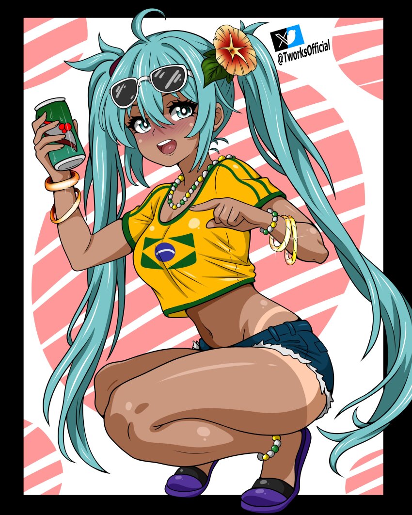 Brazilian Miku (Guarana Antarctica) Rule 34 Image