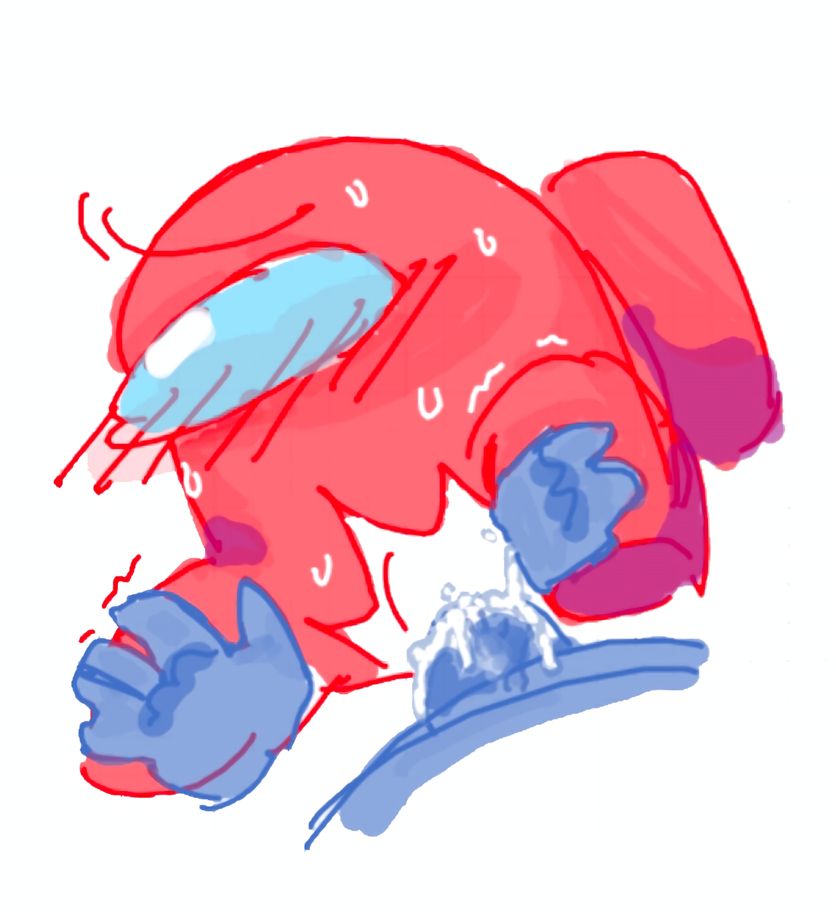 Among Us Blue (Among Us) Rule 34 Image