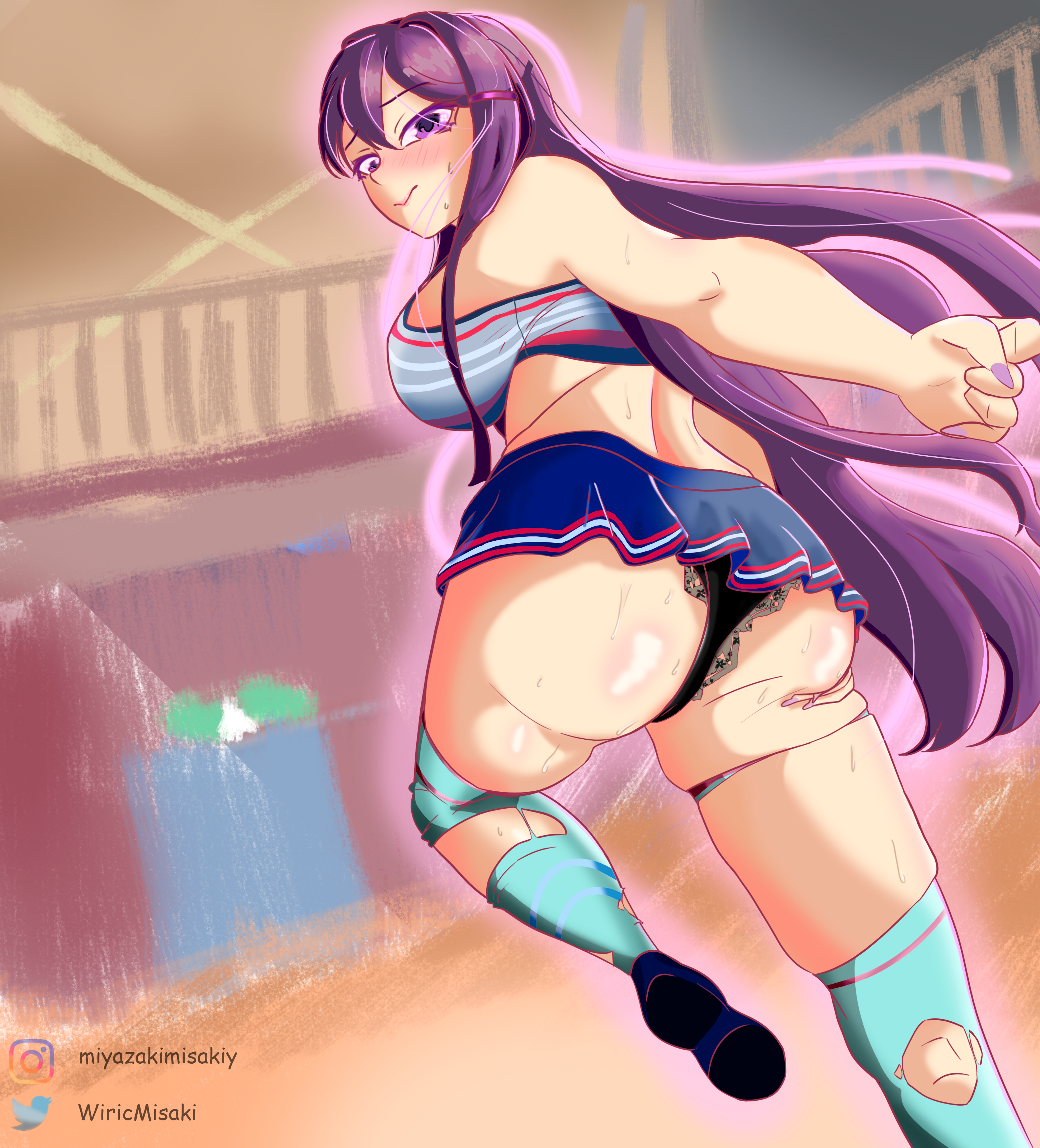 Yuri (Doki Doki Literature Club) Rule 34 Image