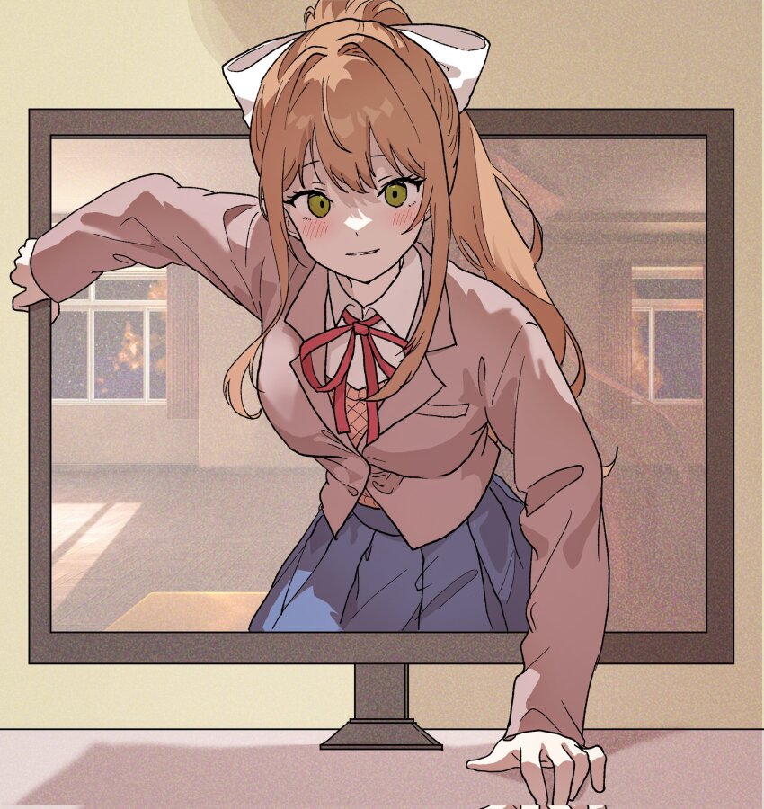 Monika (Doki Doki Literature Club) Rule 34 Image