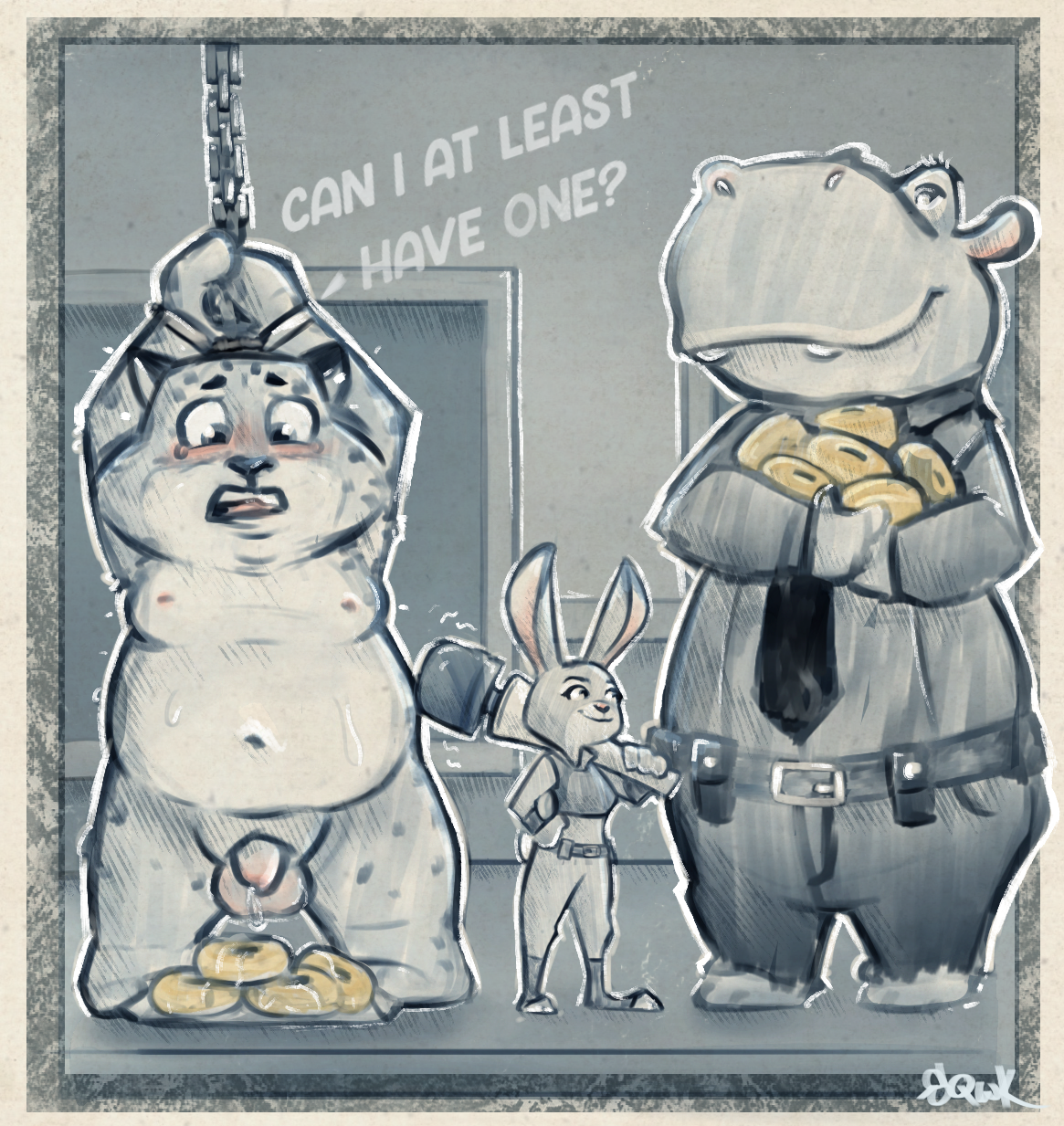 Benjamin Clawhauser (Disney) Rule 34 Image