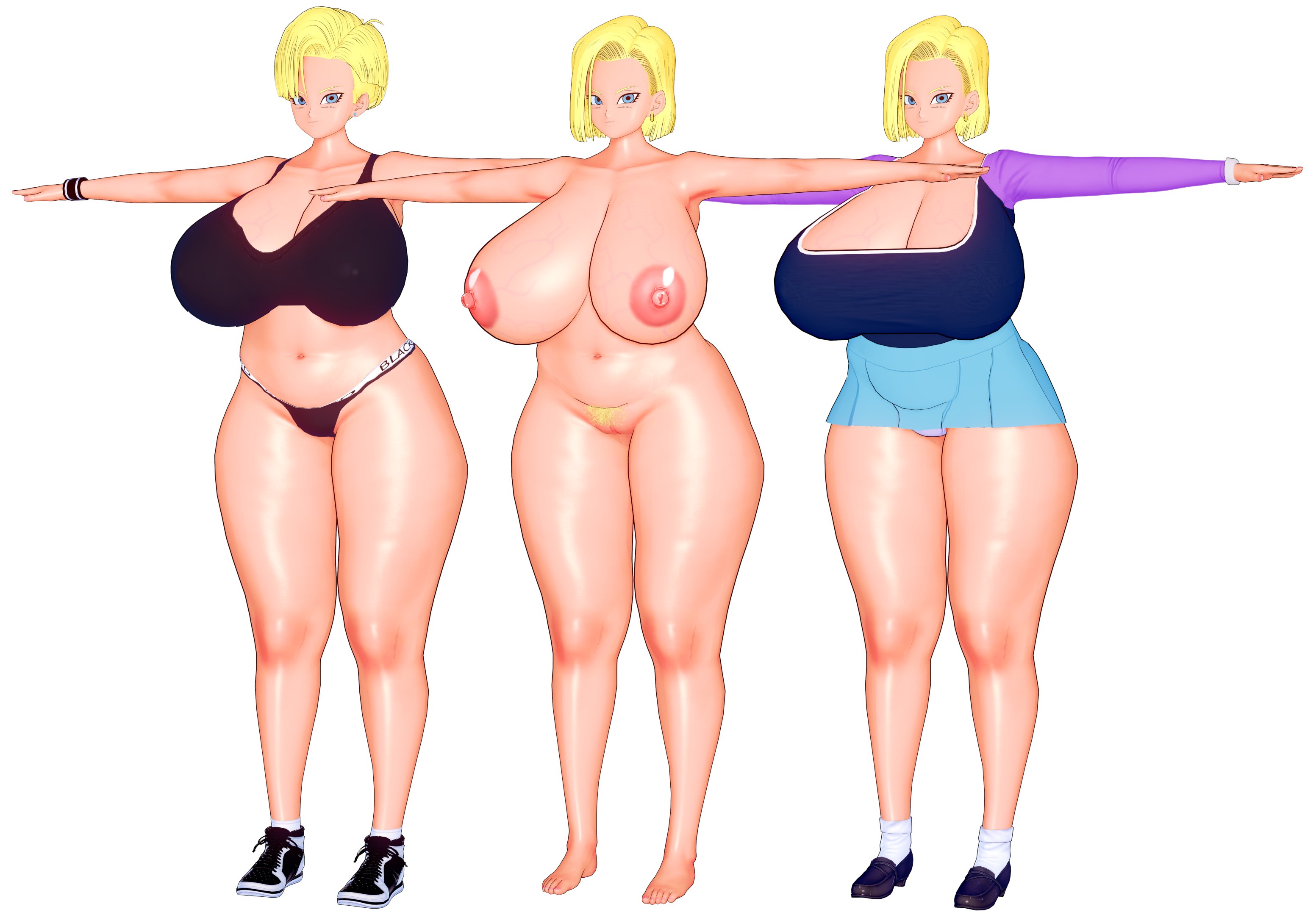 Android 18 (Blacked) Rule 34 Image