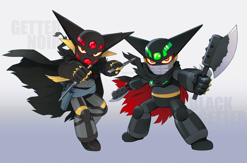 Black Getter (Getter Robo) Rule 34 Image