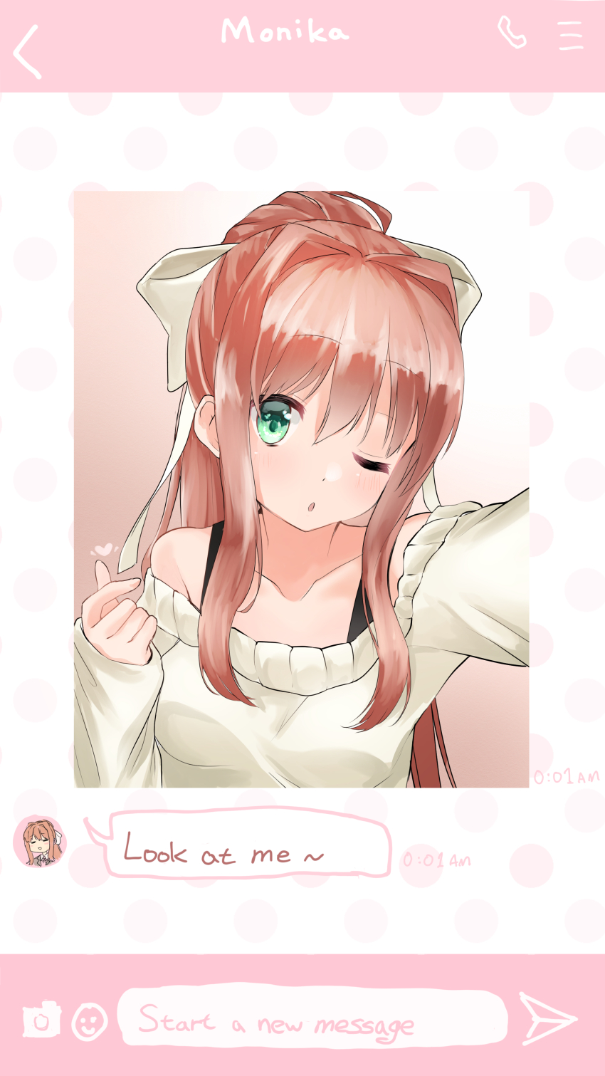Monika (Doki Doki Literature Club) Rule 34 Image