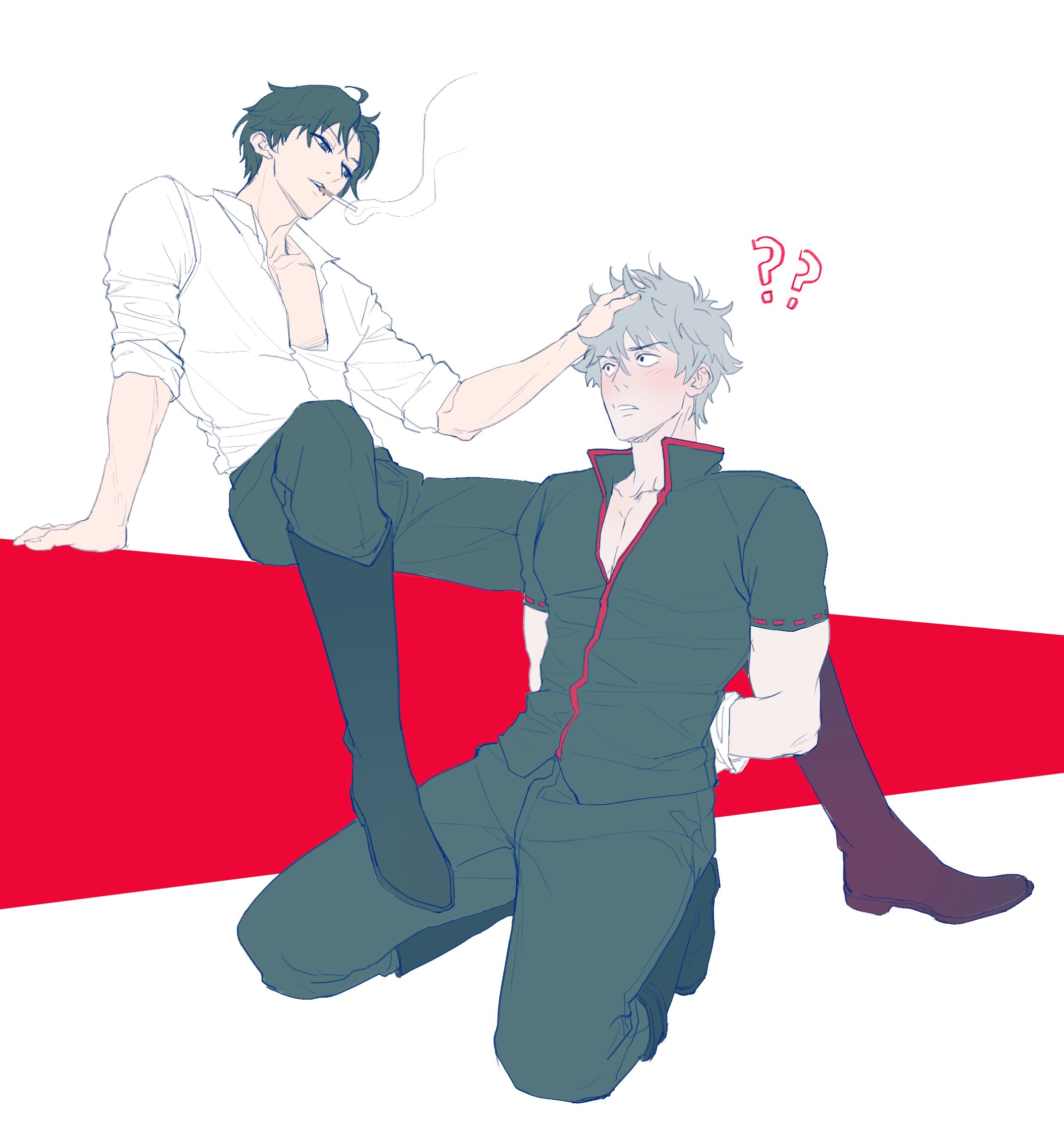 Gintoki Sakata (Gintama) Rule 34 Image