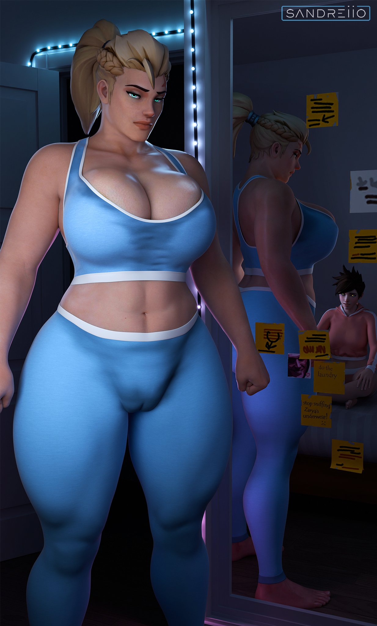 Aleksandra Zaryanova (Overwatch) Rule 34 Image